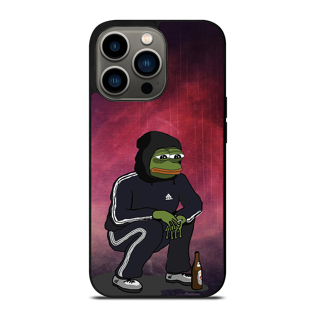 PEPE THE SMUG FROG SAD iPhone 13 Pro Case Cover