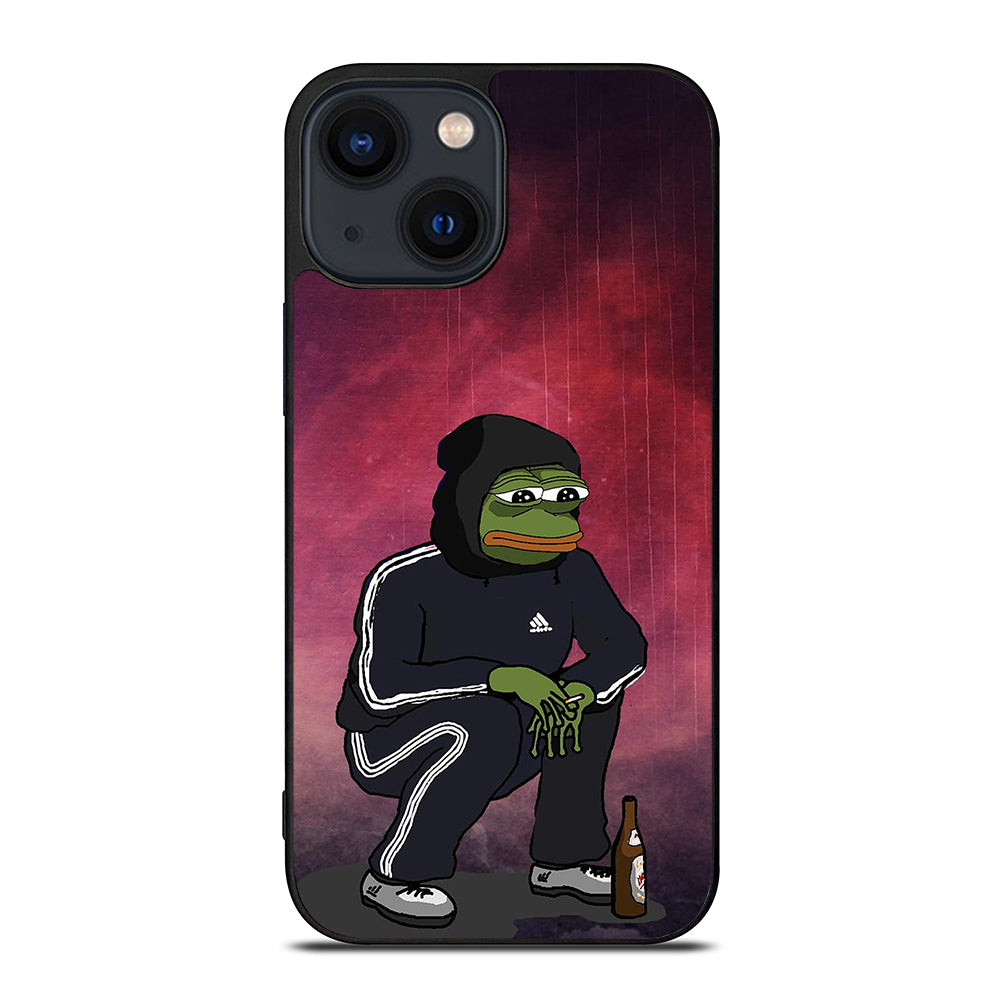 PEPE THE SMUG FROG SAD iPhone 14 Plus Case Cover