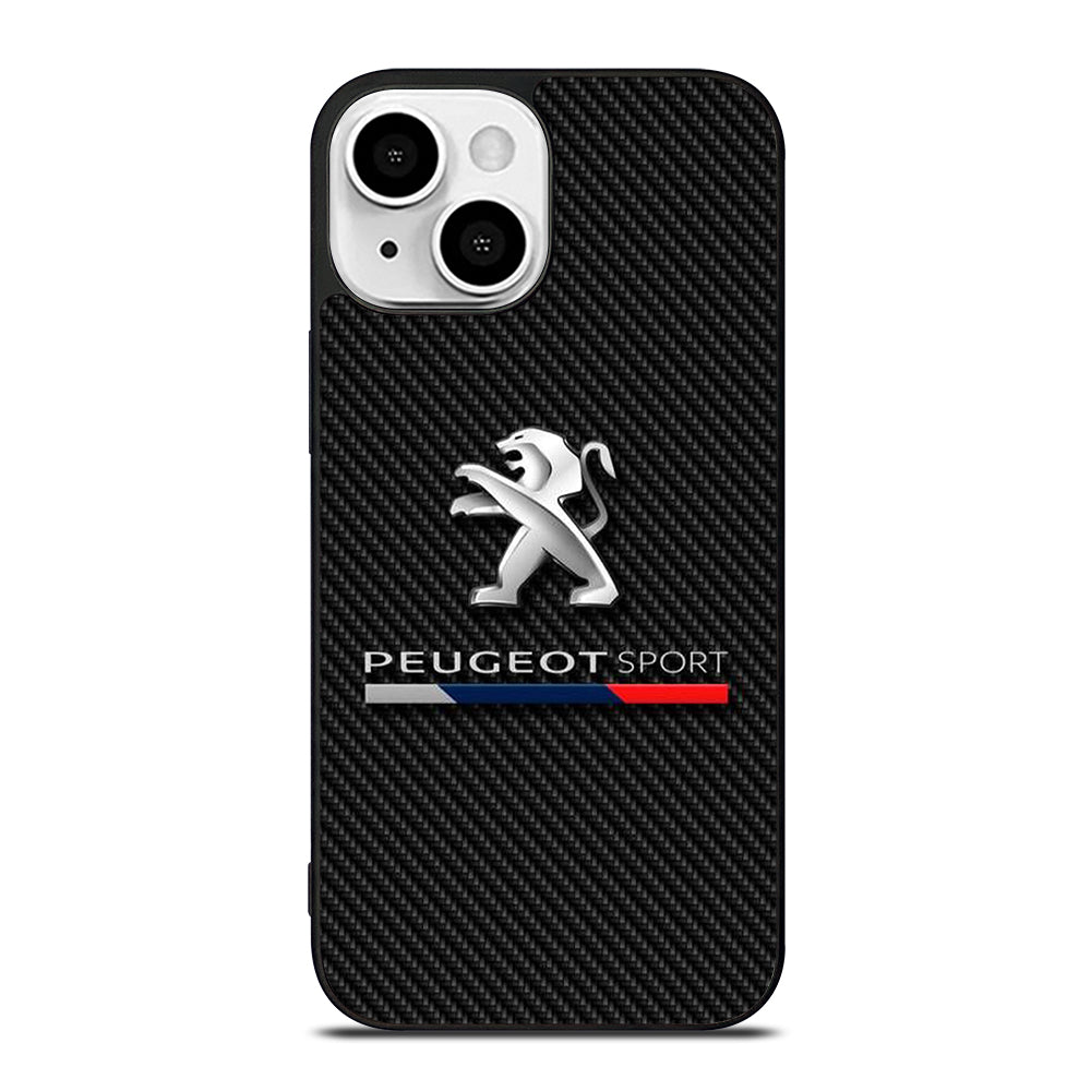 PEUGEOT CARBON LOGO iPhone 13 Mini Case Cover