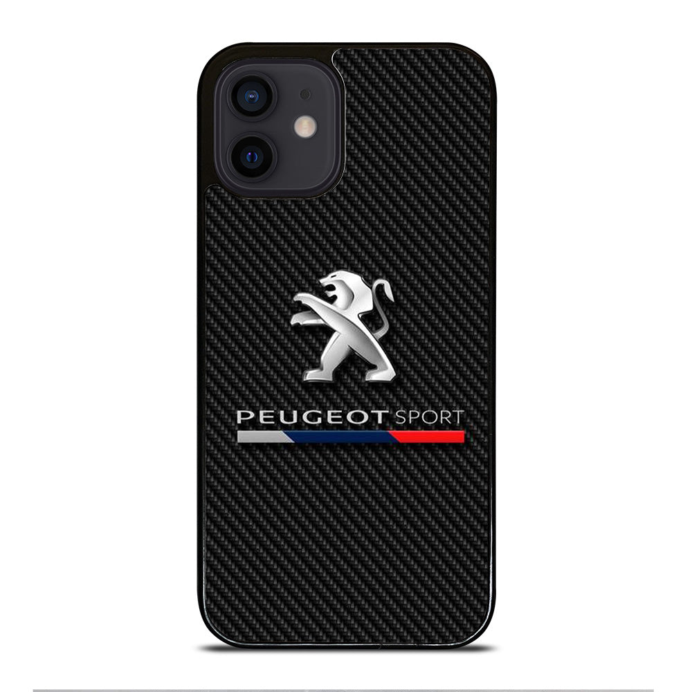 PEUGEOT CARBON LOGO iPhone 12 Mini Case Cover