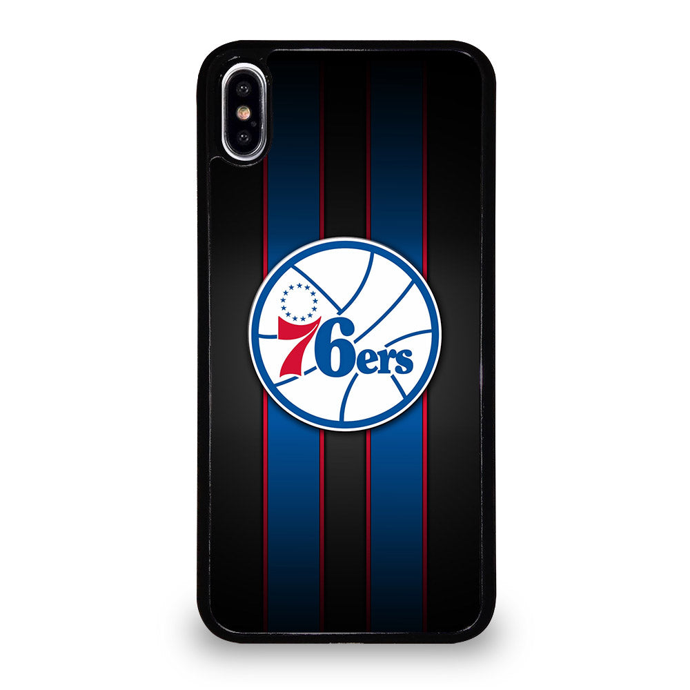 PHILADELPHIA 76ERS STRIPE LOGO iPhone XS Max Case Cover