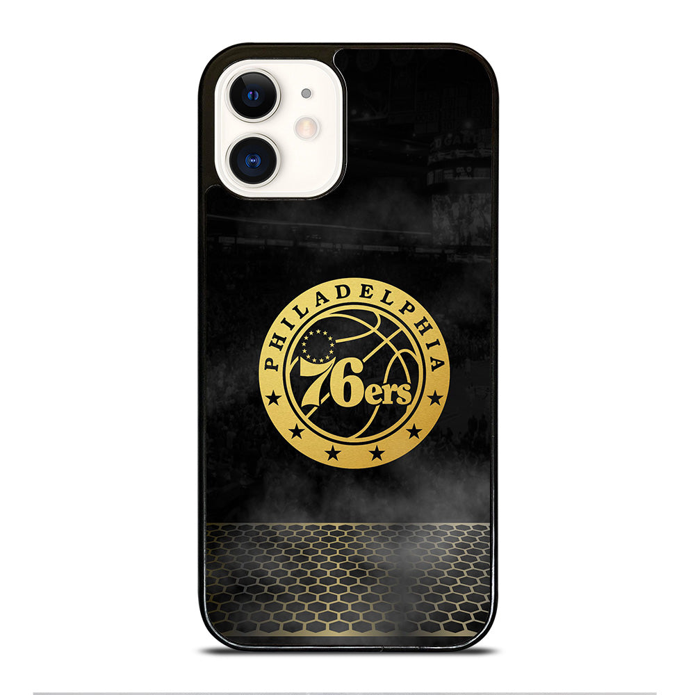 PHILADELPHIA 76ERS GOLD LOGO iPhone 12 Case Cover