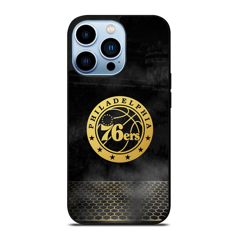 PHILADELPHIA 76ERS GOLD LOGO iPhone 13 Pro Max Case Cover