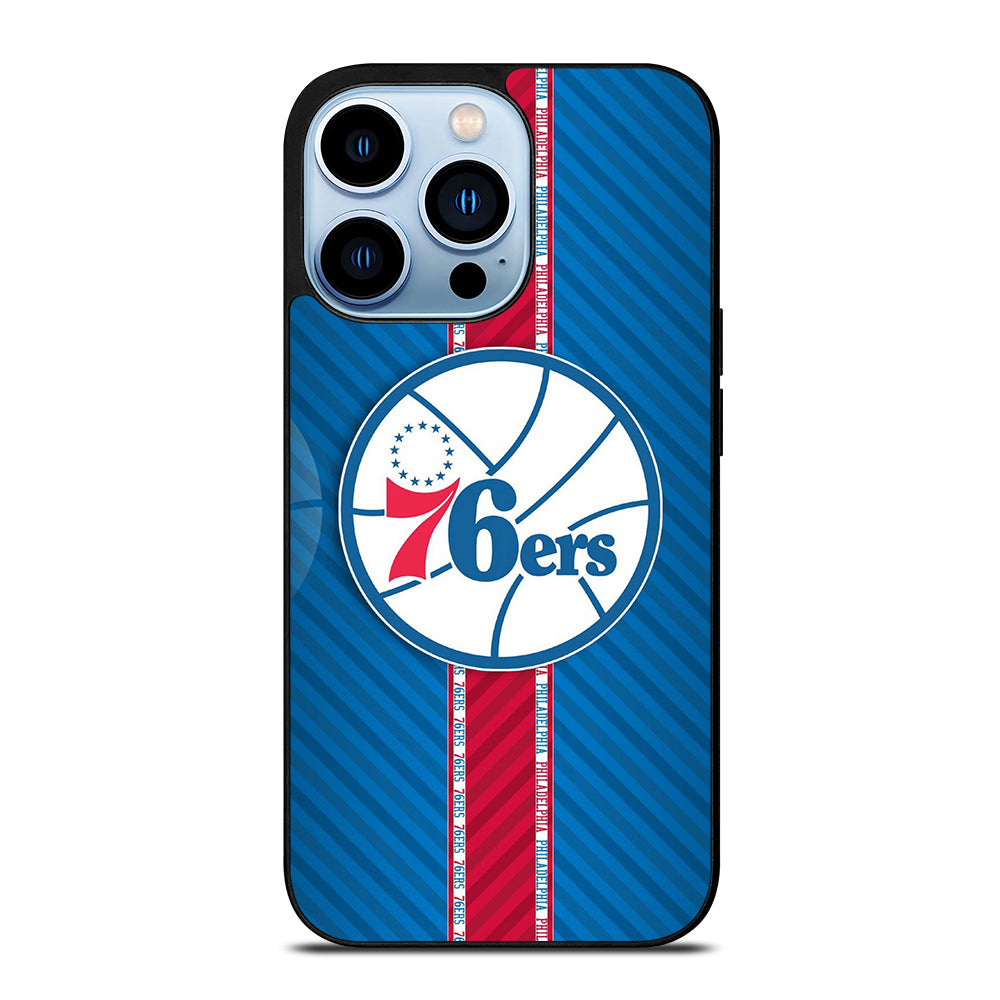 PHILADELPHIA 76ERS STRIPE EMBLEM iPhone 13 Pro Max Case Cover