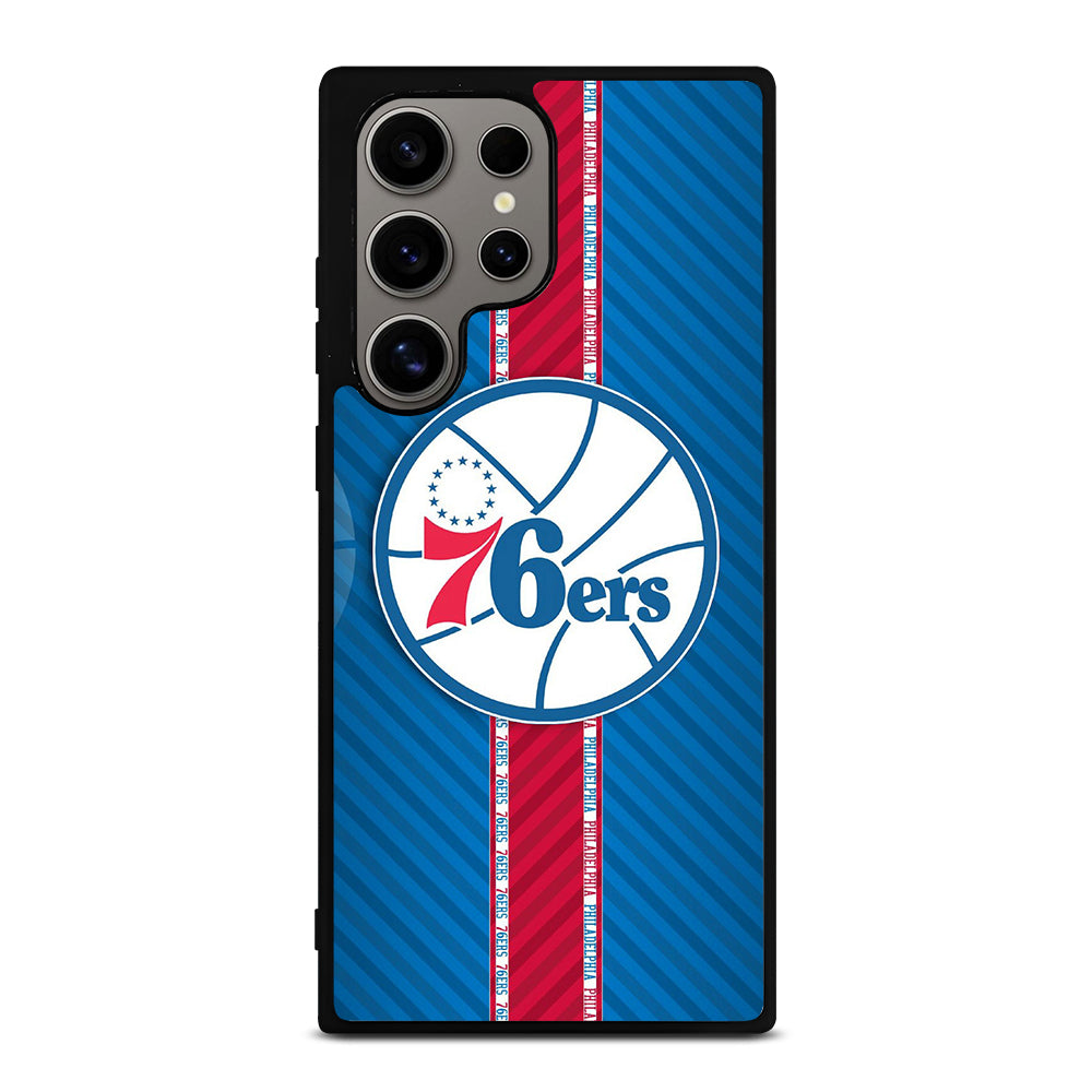 PHILADELPHIA 76ERS STRIPE EMBLEM Samsung Galaxy S24 Ultra Case Cover