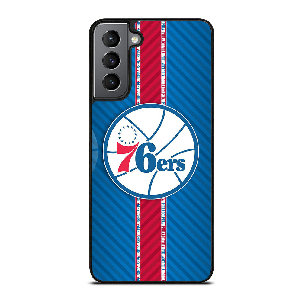 PHILADELPHIA 76ERS STRIPE EMBLEM Samsung Galaxy S21 Plus Case Cover