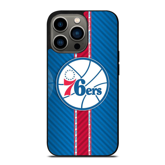 PHILADELPHIA 76ERS STRIPE EMBLEM iPhone 13 Pro Case Cover