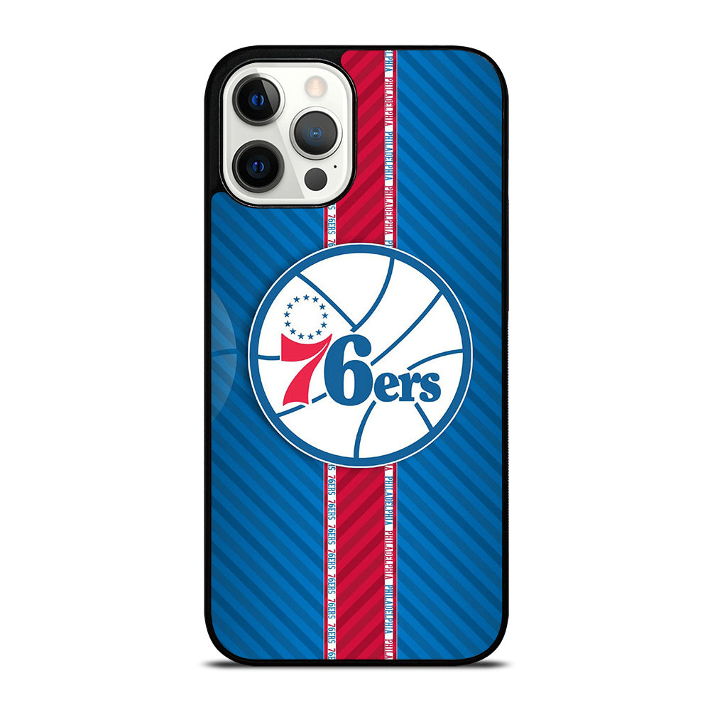 PHILADELPHIA 76ERS STRIPE EMBLEM iPhone 12 Pro Max Case Cover