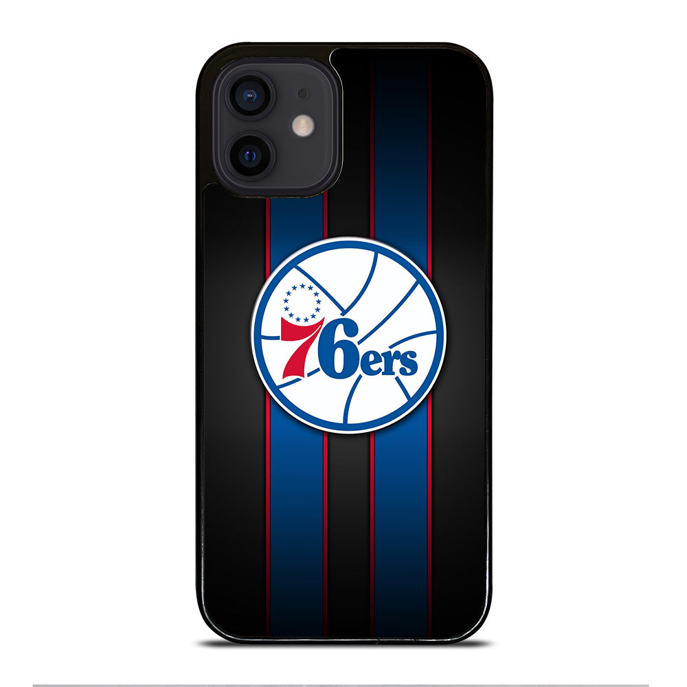 PHILADELPHIA 76ERS STRIPE LOGO iPhone 12 Mini Case Cover