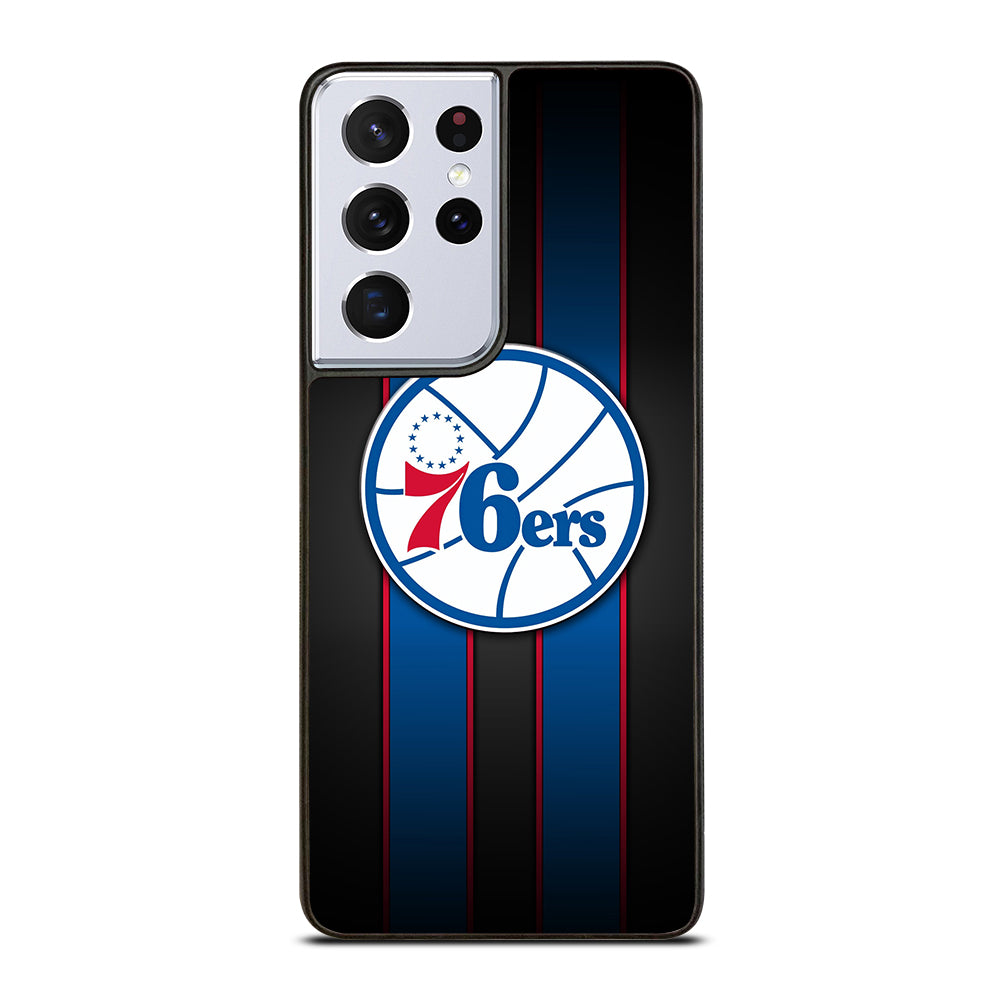 PHILADELPHIA 76ERS STRIPE LOGO Samsung Galaxy S21 Ultra Case Cover
