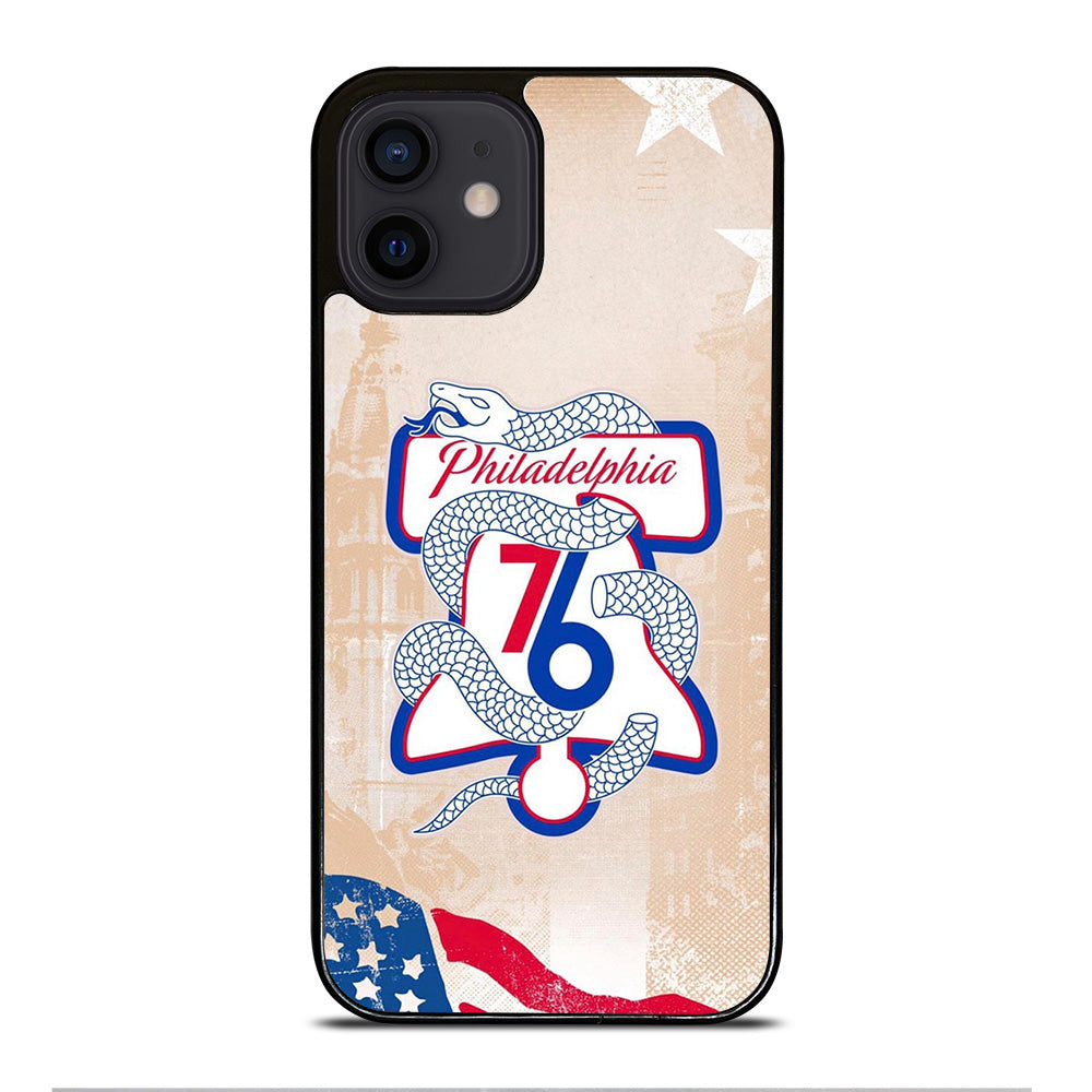 PHILADELPHIA 76ERS VINTAGE LOGO iPhone 12 Mini Case Cover