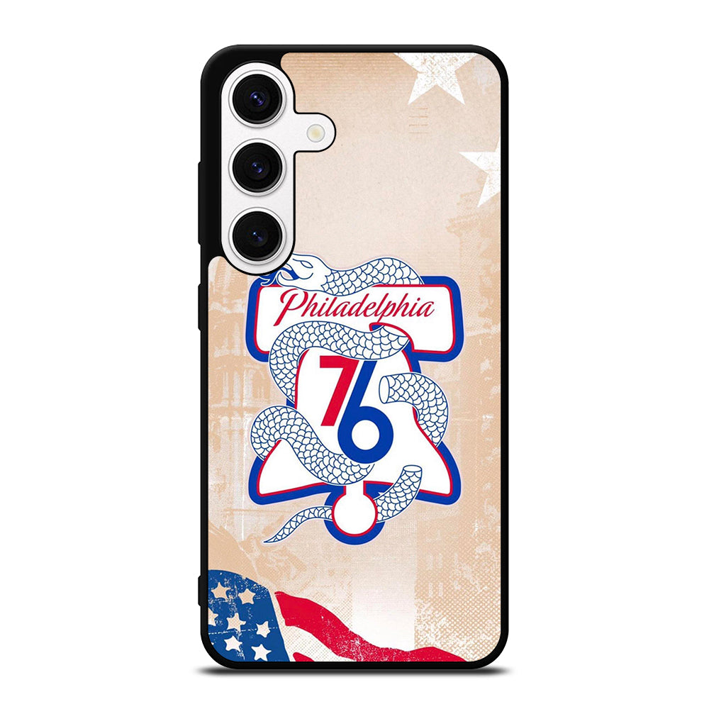 PHILADELPHIA 76ERS VINTAGE LOGO Samsung Galaxy S24 Case Cover