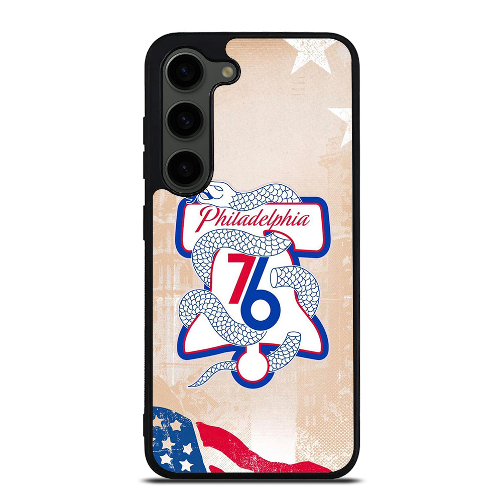 PHILADELPHIA 76ERS VINTAGE LOGO Samsung Galaxy S23 Plus Case Cover