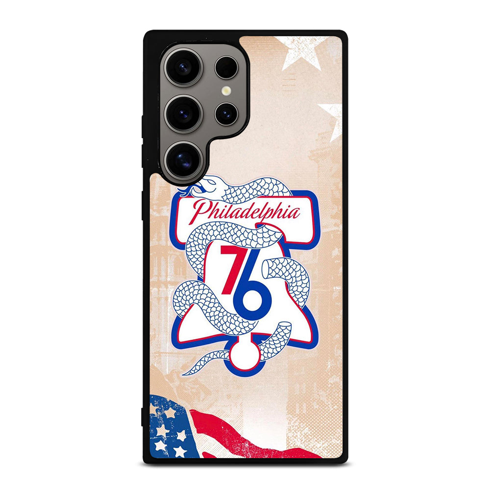 PHILADELPHIA 76ERS VINTAGE LOGO Samsung Galaxy S24 Ultra Case Cover