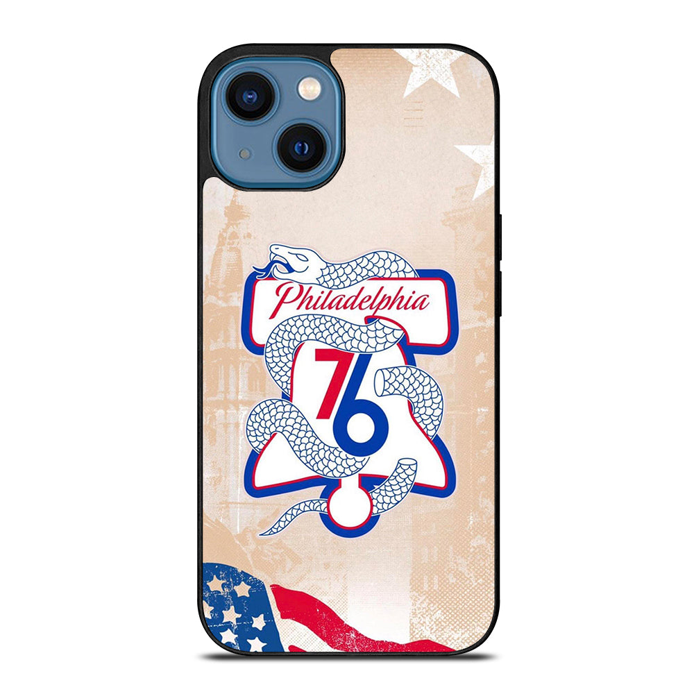 PHILADELPHIA 76ERS VINTAGE LOGO iPhone 14 Case Cover