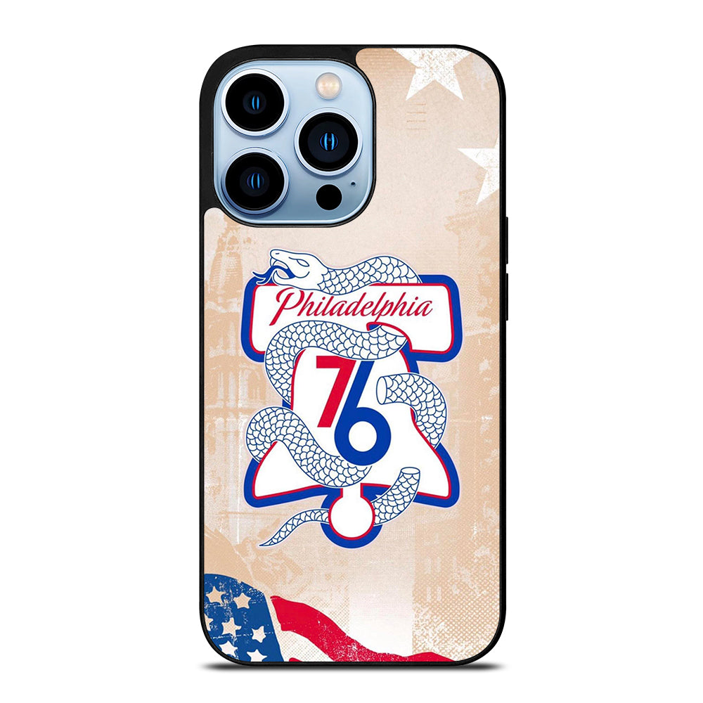 PHILADELPHIA 76ERS VINTAGE LOGO iPhone 13 Pro Max Case Cover
