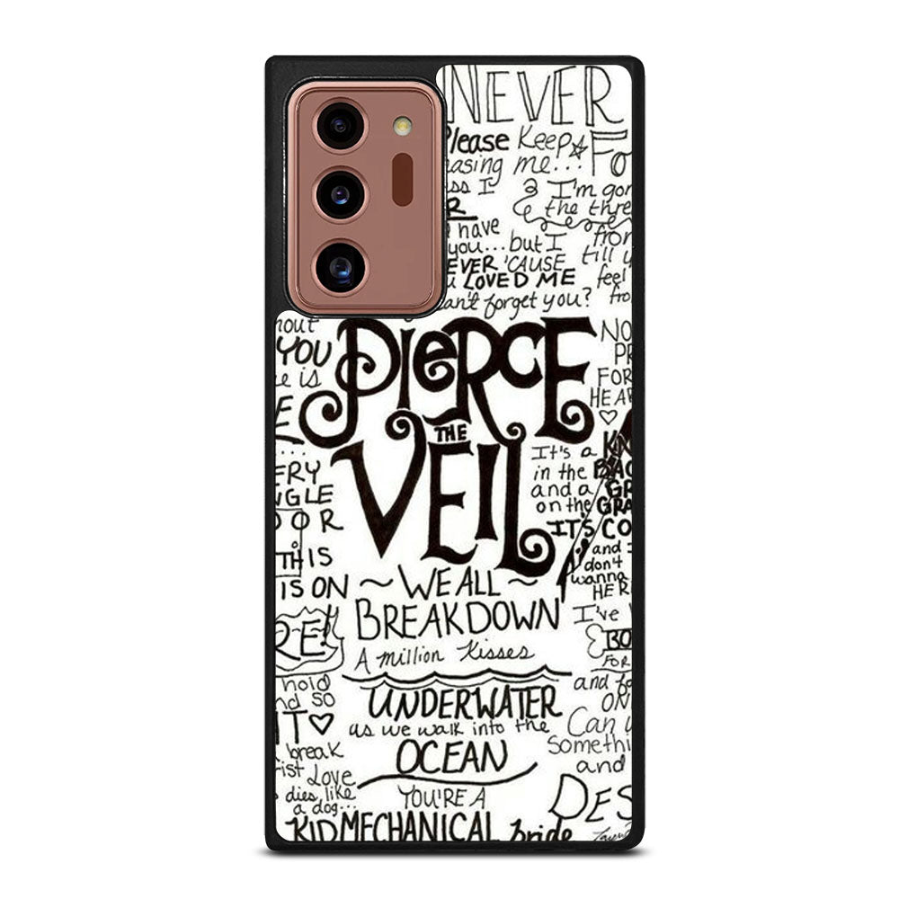 PIERCE THE VEIL LYRIC Samsung Galaxy Note 20 Ultra Case Cover