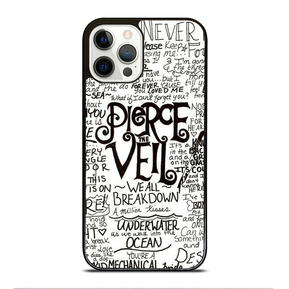 PIERCE THE VEIL LYRIC iPhone 12 Pro Case Cover
