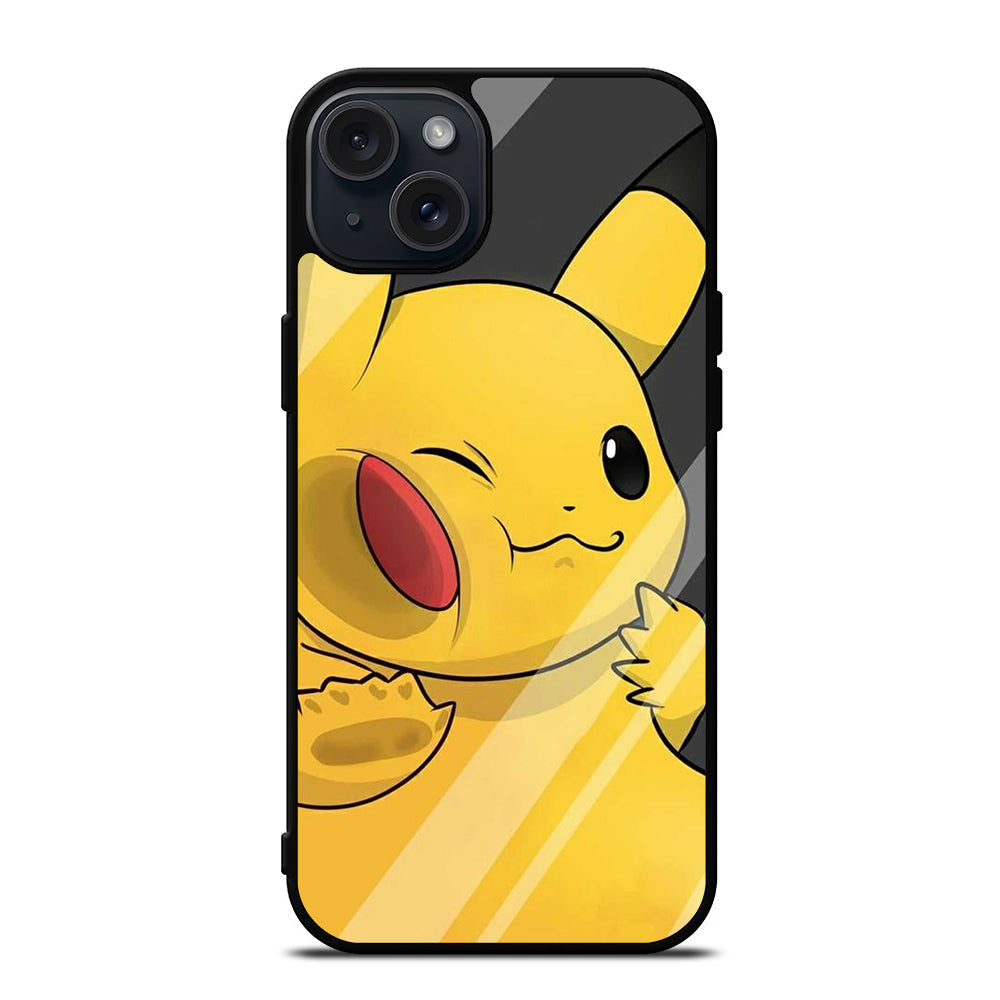 PIKACHU CUTE CARTOON iPhone 15 Plus Case Cover