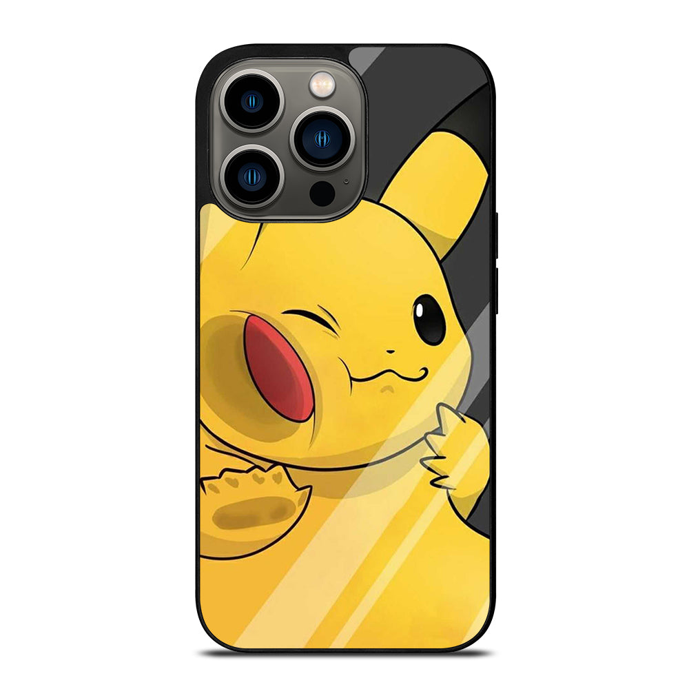PIKACHU CUTE CARTOON iPhone 13 Pro Case Cover