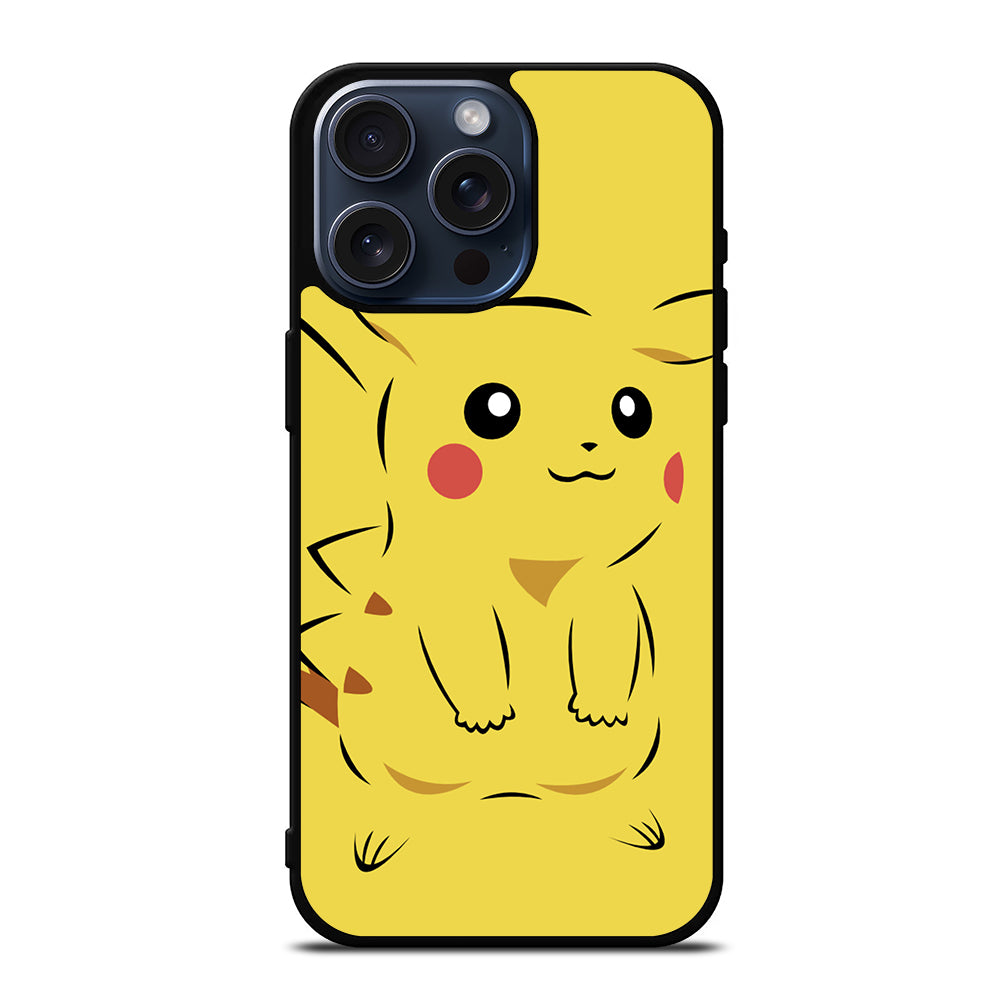 PIKACHU POKEMON CARTOON iPhone 15 Pro Max Case Cover