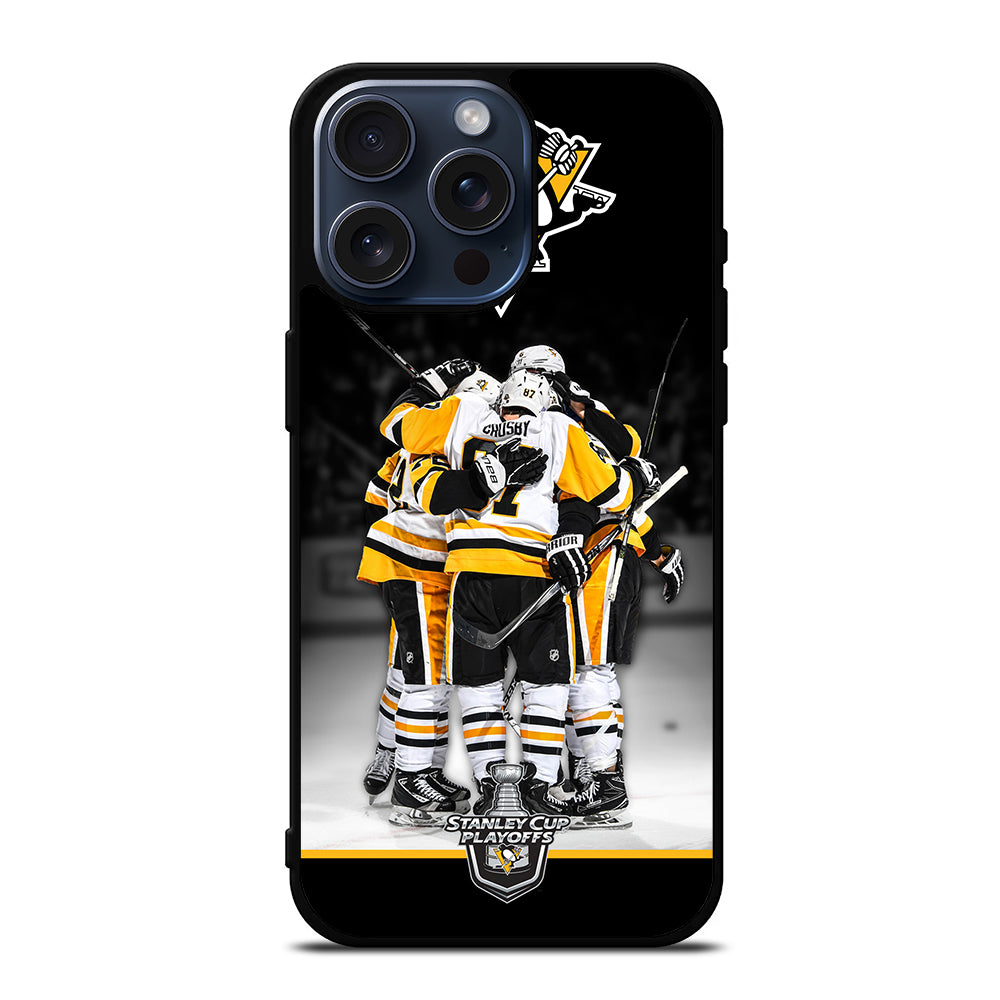 PITTSBURGH PENGUINS HOCKEY 3 iPhone 15 Pro Max Case Cover