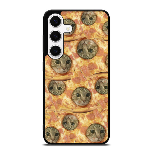 PIZZA CAT PATTERN Samsung Galaxy S24 Case Cover