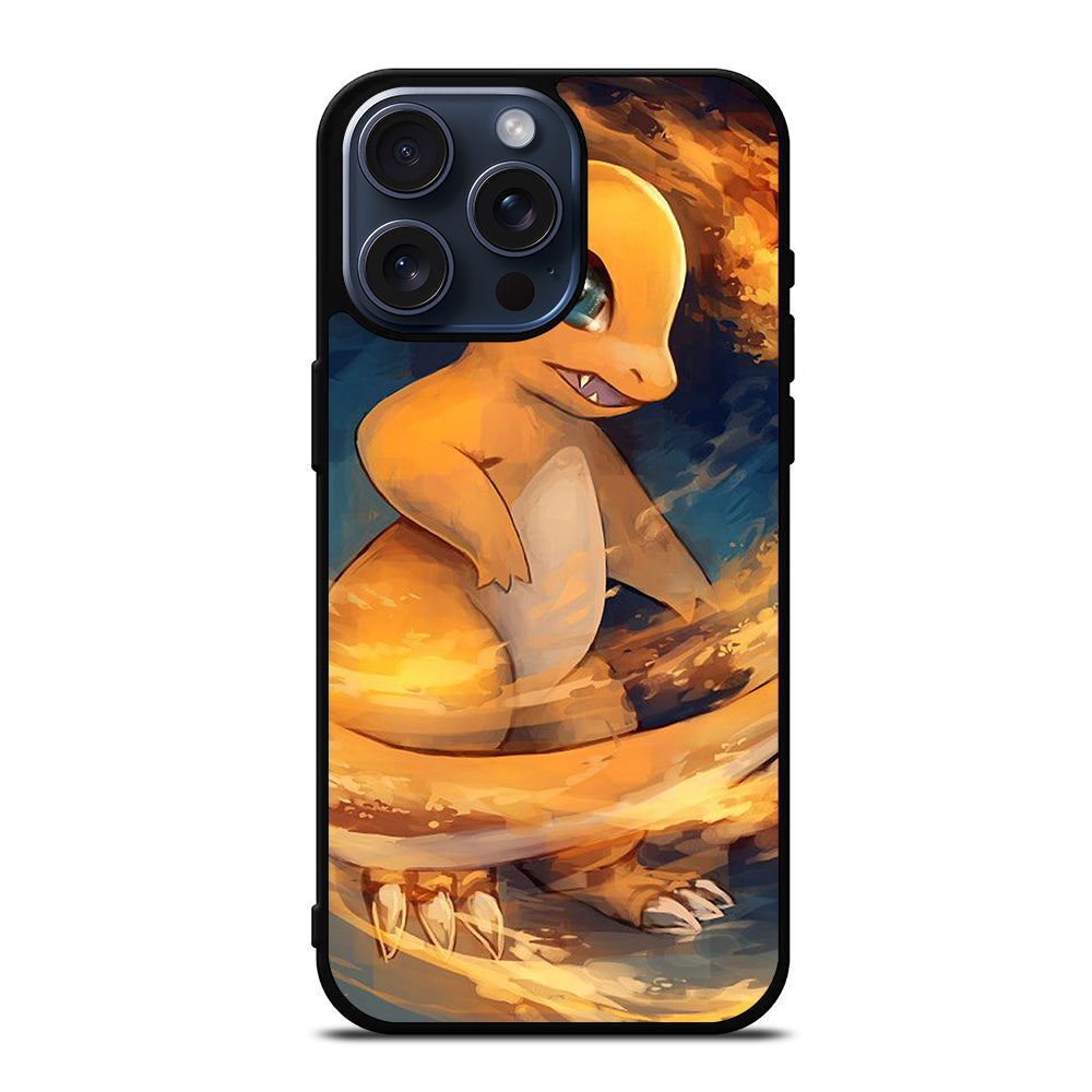 POKEMON ANIME CHARMANDER ART iPhone 15 Pro Max Case Cover