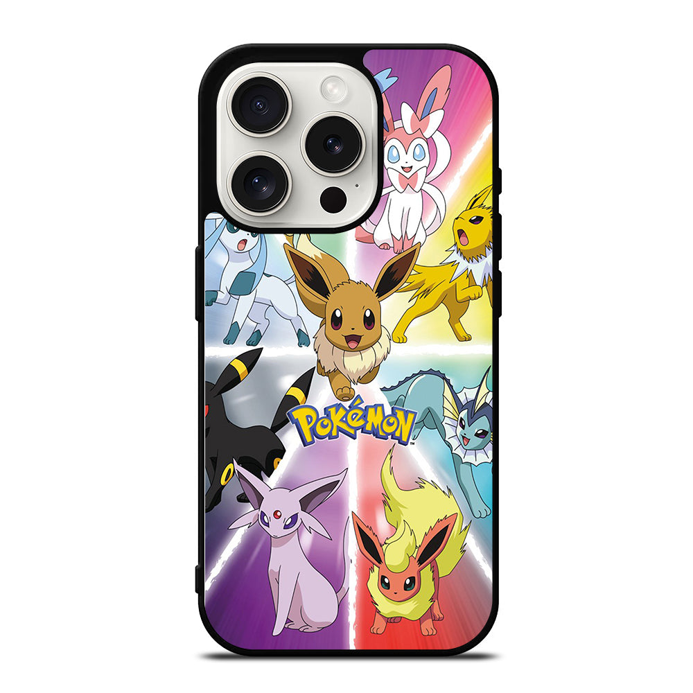 POKEMON EEVEE ALL EVOLUTION 3 iPhone 15 Pro Case Cover