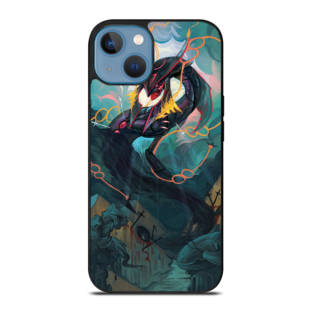 POKEMON SHINY RAYQUAZA DRAGON ART iPhone 13 Case Cover