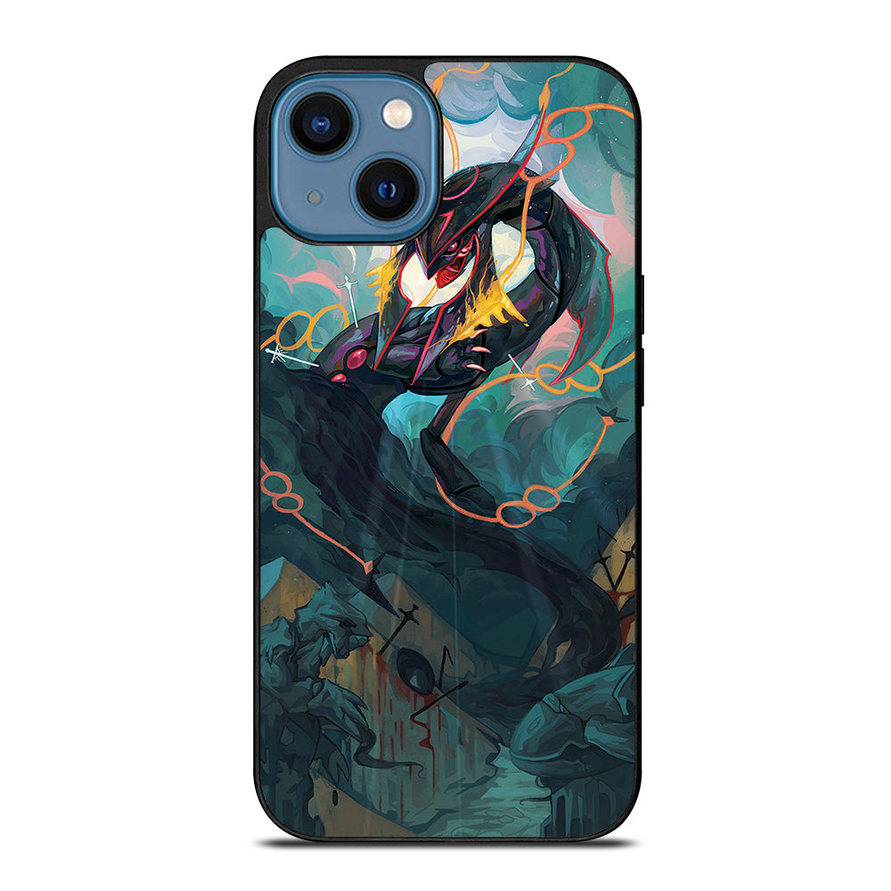 POKEMON SHINY RAYQUAZA DRAGON ART iPhone 14 Case Cover