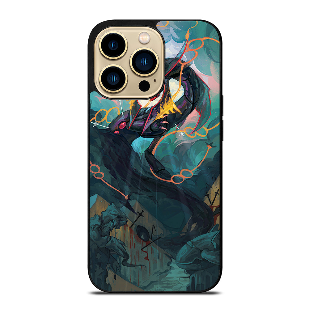 POKEMON SHINY RAYQUAZA DRAGON ART iPhone 14 Pro Max Case Cover