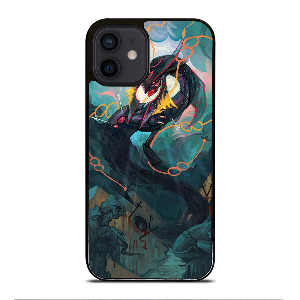 POKEMON SHINY RAYQUAZA DRAGON ART iPhone 12 Mini Case Cover