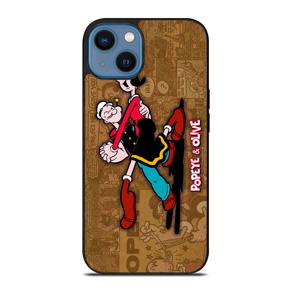 POPEYE AND OLIVE CARTOON iPhone 14 Case Cover