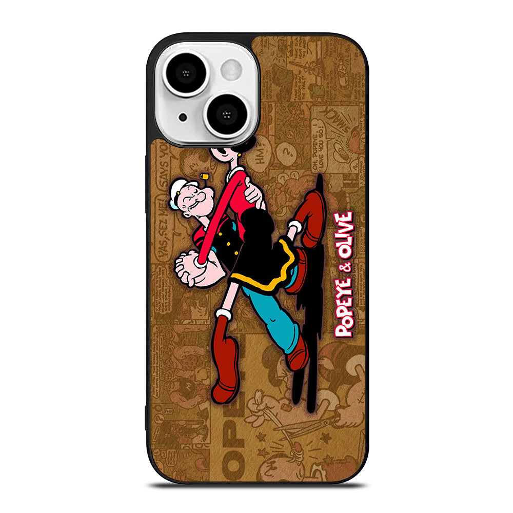 POPEYE AND OLIVE CARTOON iPhone 13 Mini Case Cover
