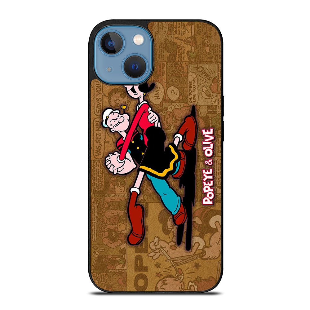 POPEYE AND OLIVE CARTOON iPhone 13 Case Cover
