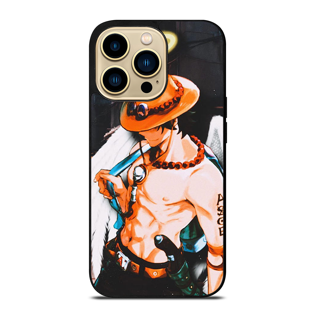 PORTGAS D ACE R.I.P ONE PIECE iPhone 14 Pro Max Case Cover