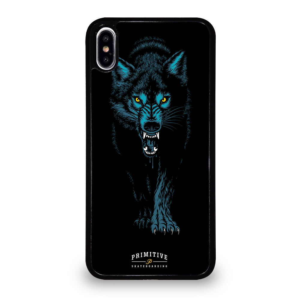 PRIMITIVE SKATEBOARDING LOGO WOLF iPhone XS Max Case Cover