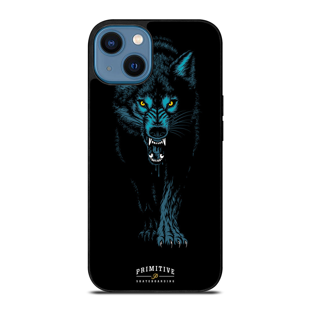 PRIMITIVE SKATEBOARDING LOGO WOLF iPhone 14 Case Cover