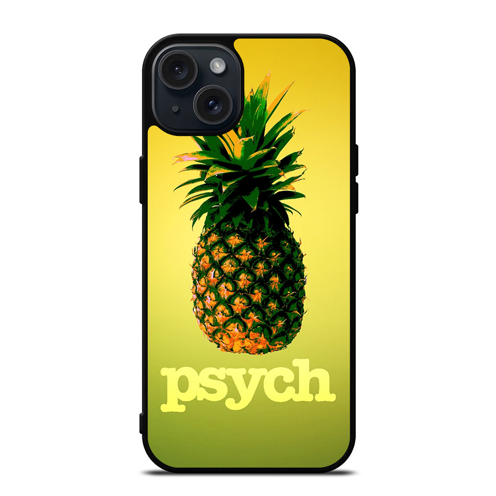 PSYCH PINEAPPLE LOGO iPhone 15 Plus Case Cover – casecentro PSYCH PINEAPPLE LOGO iPhone 15 Plus Case Cover – casecentro
