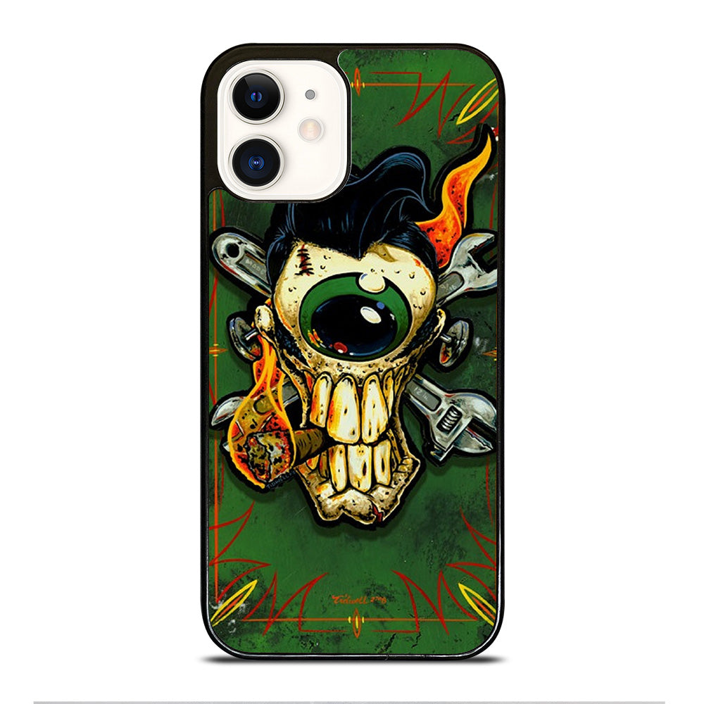 RAT FINK SKULL iPhone 12 Case Cover