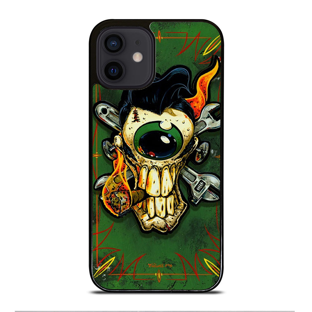 RAT FINK SKULL iPhone 12 Mini Case Cover