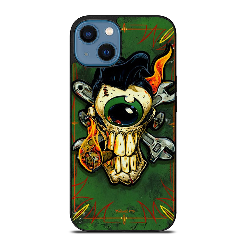 RAT FINK SKULL iPhone 14 Case Cover