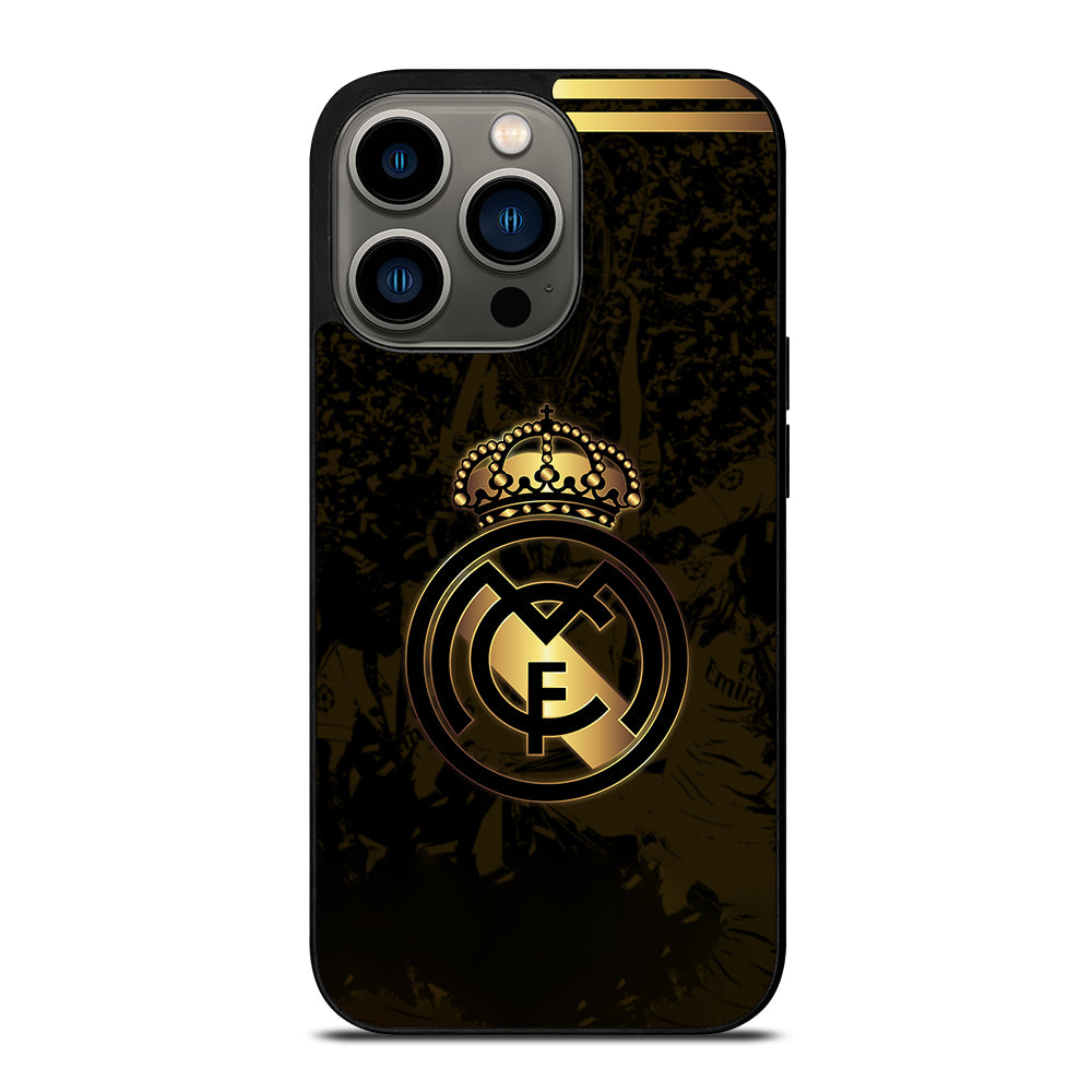 REAL MADRID FC GOLD LOGO iPhone 13 Pro Case Cover