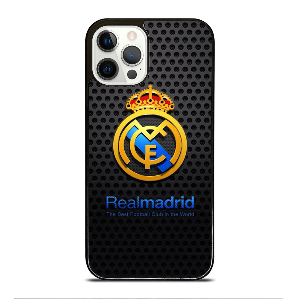 REAL MADRID FC METAL LOGO iPhone 12 Pro Case Cover