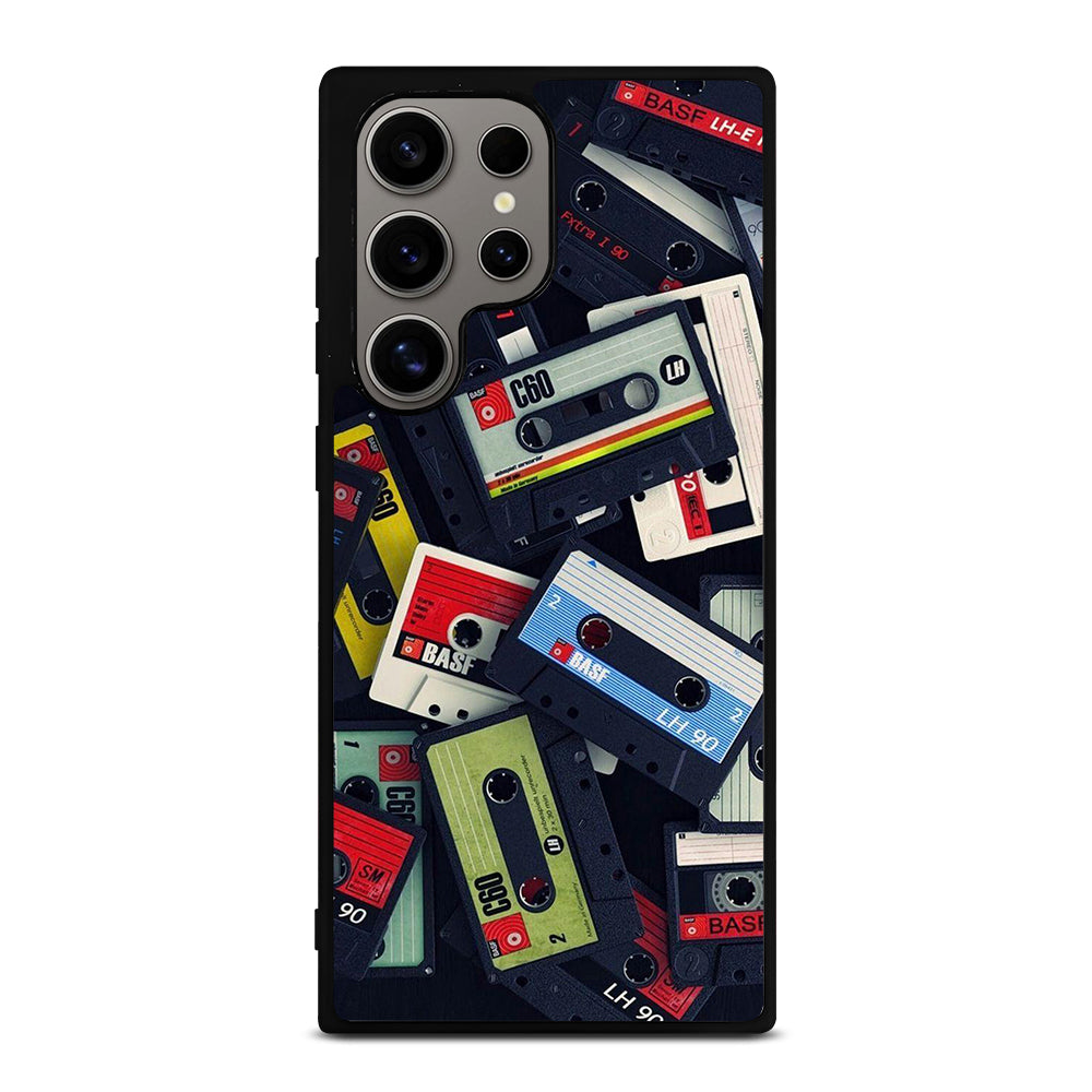 RETRO CASSETTE TAPE PATTERN Samsung Galaxy S24 Ultra Case Cover