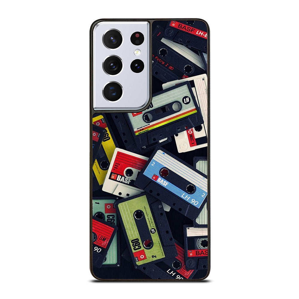 RETRO CASSETTE TAPE PATTERN Samsung Galaxy S21 Ultra Case Cover