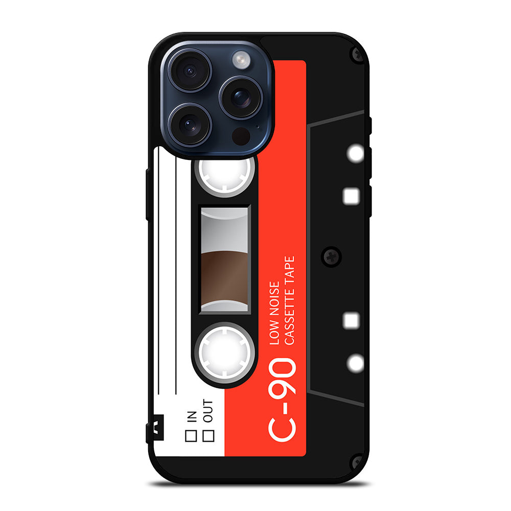 RETRO CASSETTE TAPE VINTAGE iPhone 15 Pro Max Case Cover