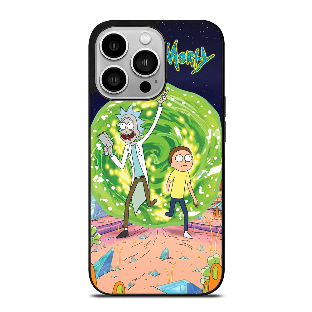 RICK AND MORTY IN PORTAL iPhone 14 Pro Case Cover