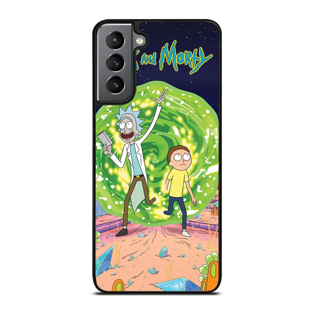 RICK AND MORTY IN PORTAL Samsung Galaxy S21 Plus Case Cover
